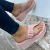 Women's Plus Size Flip-Flop Sandals New Wedge Heel Casual Shoes