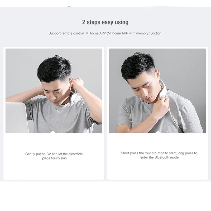 Xiaomi YOUPIN Jeeback G2 Tens Pulse электрический массажер для шеи расслабляющий горячий компресс массажер для облегчения боли в шее TENS импульсный массаж