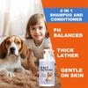 4-in-1 Calming Dog Shampoo - Cleanses  Moisturizes With Lavender Chamomile - Pet-Friendly Formula 300ml