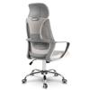 Praga Micro-Mesh Office Chair - Light Gray
