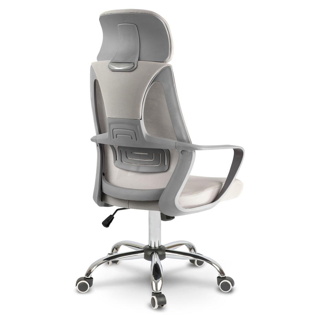 Praga Micro-Mesh Office Chair - Light Gray