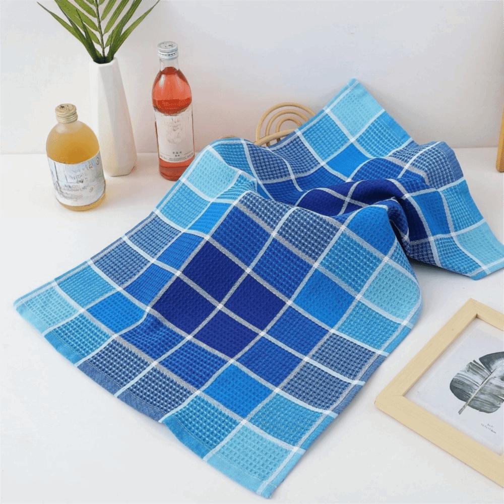 4 Штуки Впитывающие Вафельные Салфетки для Уборки Мягкая Посудная Тряпка Многоцелевое Кухонное Вафельное Полотенце для Посуды Кастрюля