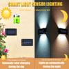 4/6/10 LED Solar Wall Lamp Outdoor Waterproof Up And Down Luminous Lighting Garden Decoration Solar Lights Stairs Fence Sunlight Lamp