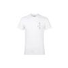 Logo Print Round Neck Short Sleeve T-Shirt Men Tops White FM7536