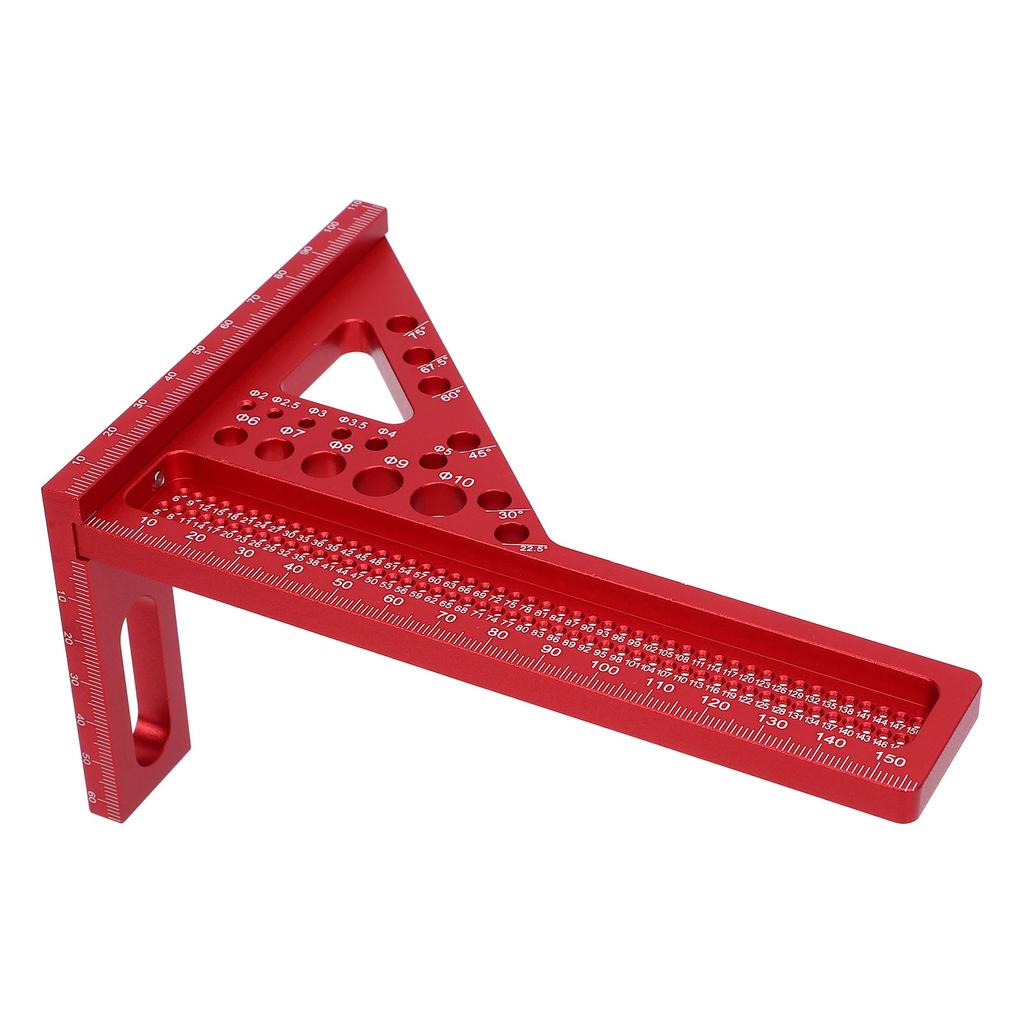 Деревообработка Набор треугольных линеек Алюминиевый сплав Многофункциональный Компактный Плотницкий угольник Деревообработка