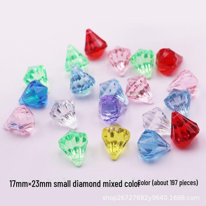 Kids' Gemstone Treasure Shell: Acrylic Diamond and Conch Archaeological Toy.