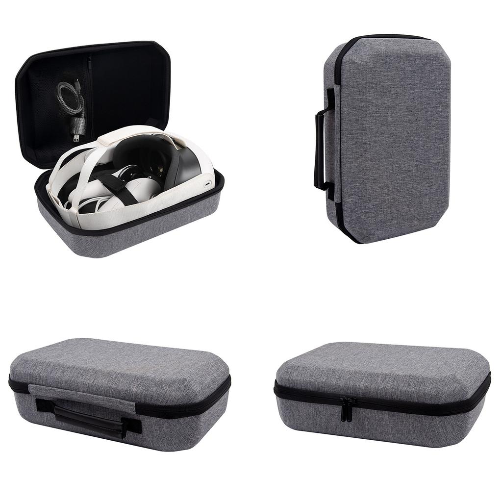 Stylish Case Portable Durable Storage Bag Versatile Case Travel Hard Case EVA Pouch for Gaming Headsets for MetaQuest 3