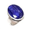 Natural Sapphire Natural 925 Sterling Silver Jewelry Ring Size 9 Q3F94