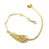 [N7273] - Gold Plated Bracelet 'Les Ailes d'Ange' White