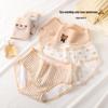 Japanese Style Khaki Teddy Bear Girl's Cotton Hipster Briefs