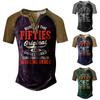 Men's T-shirt T-shirts Graphic Text Black Military Green Pool Dark Gray 3D Printing Street Casual Short Sleeve Button Down Printed Clothing Basic
