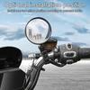1/2Pcs Rotatable Bicycle Handlebar Rearview Mirror Unbreakable Universal Easy To Install Adjustable Handlebar Mounted Convex Mirror Accessories