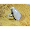 Natural Rainbow Moonstone 925 Solid Sterling Silver Ring Size US-9 PG-131