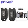 Jingyuqin 2/3B Car Key Case For Honda Civic City Fit HR-V XR-V Folding Flip Auto Car Key Shell