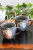 Waza No Kura Stylish Mug Pair Set Kutani Ware Hanehusagi Pottery Luxury Brand Tableware Made In Japan