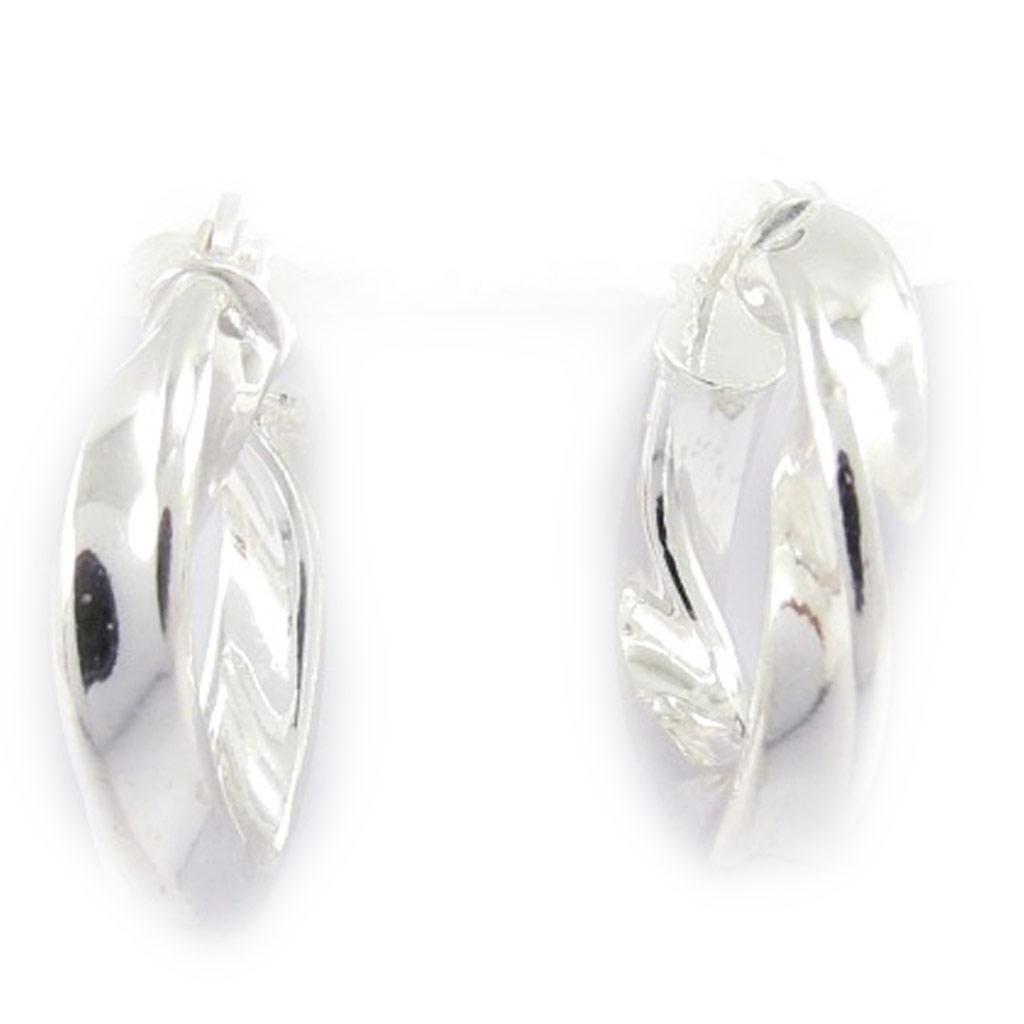 Les Trésors De Lily [J9591] - Серебряные серьги-кольца «Хореография» (родиевое покрытие) - 19 мм 3 мм