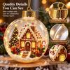 Acrylic Material Hanging Christmas Decoration Santa Claus Pendant  Christmas Tree