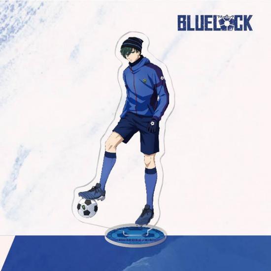 Модель подставки с синим замком, брелок для ключей Isagi Yoichi Bachira Meguru Kira Ryosuke Chigiri Hyoma, украшение для стоящего знака