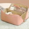 Large Leather Travel Cosmetic Bag for Women Cosmetic Organizer High-capacity Makeup Bag Storage Pouch For Female Makeup Box