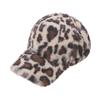 Autumn Winter Women's Warm Leopard Print Hat Fashion Casual Plush Baseball Cap Cute Furry Hat Women.