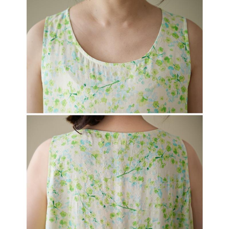 DIMANAF 2025 Новое летнее женское платье большого размера в винтажном стиле с принтом, свободный базовый сарафан, повседневное плиссированное длинное платье