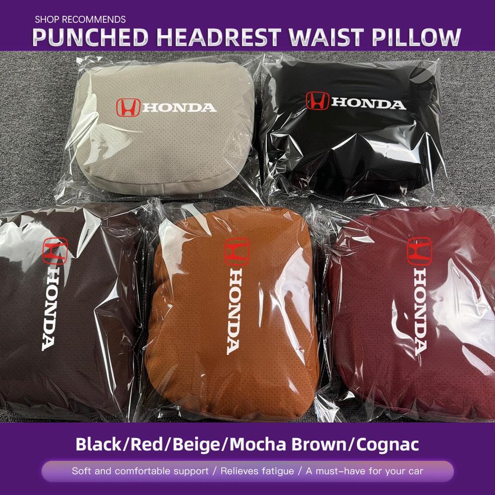 APO1 Honda Universal Car Headrest Neck Pillow Lumbar Support For Civic Accord Crosstour Spirior Odyssey Avancier UR-V Sienna Elysion