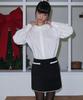 Opening Sunshine Lace-Trimmed Velvet Mini Skirt_Black