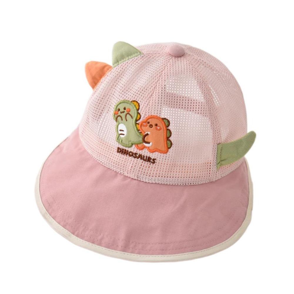 Large-Brim Kids Summer Sun Hat Thin Baby Duckbill Hat Cartoon Children's Mesh Basebal Hat Travel