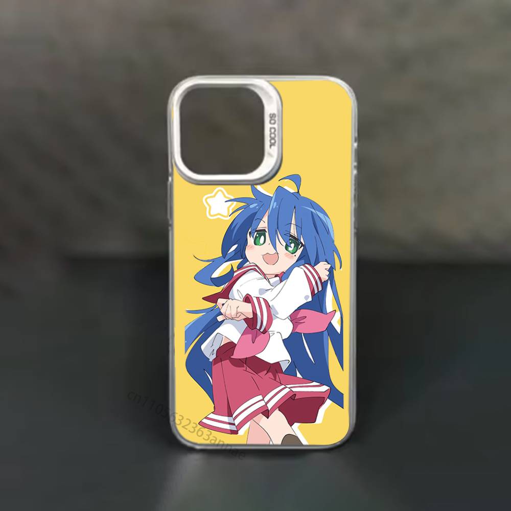 Чехол для телефона Konata Izumi L-Lucky S-Star для iPhone 17 11 12 Pro Max Plus Mini Air SE 16e 14 15 16 13 Мягкий