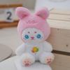 Adorable Plush Bunny Keychain Cute Rabbit Bag Accessory Fluffy Doll With Apron
