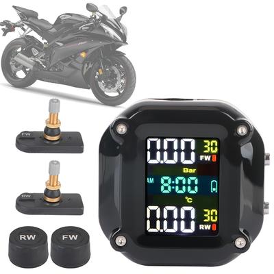 Мотоциклетная система TPMS Мониторинг температуры и давления в шинах Мотоциклетная шина Система сигнализации безопасности С 2 внешними датчиками