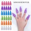 50/100/200 шт., пластиковые обертывания для снятия геля, пластиковые зажимы для снятия лака для ногтей, отмачиваемые колпачки, насадки для чистки ногтей, инструменты для пальцев