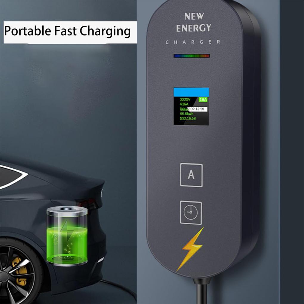 32A 7KW Type 2 EV портативное зарядное устройство 1 фаза 5M кабель EVSE зарядное устройство автомобильное зарядное устройство CEE 3PIN разъем для электромобиля