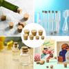 5/10pcs Wine Glass Bottle Stopper Kettle Pudding Container Cork Cap Burette Buret Tube Wood Lid Many Sizes 7