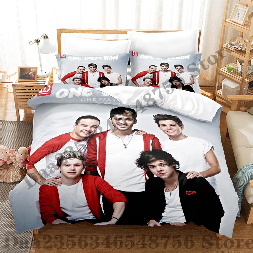 Постельное белье Direction One Односпальное Двуспальное Полный Размер Queen Size King Size Комплект для Взрослых Детской Спальни Пододеяльник Комплекты Печать Аниме Комплект Постельного Белья