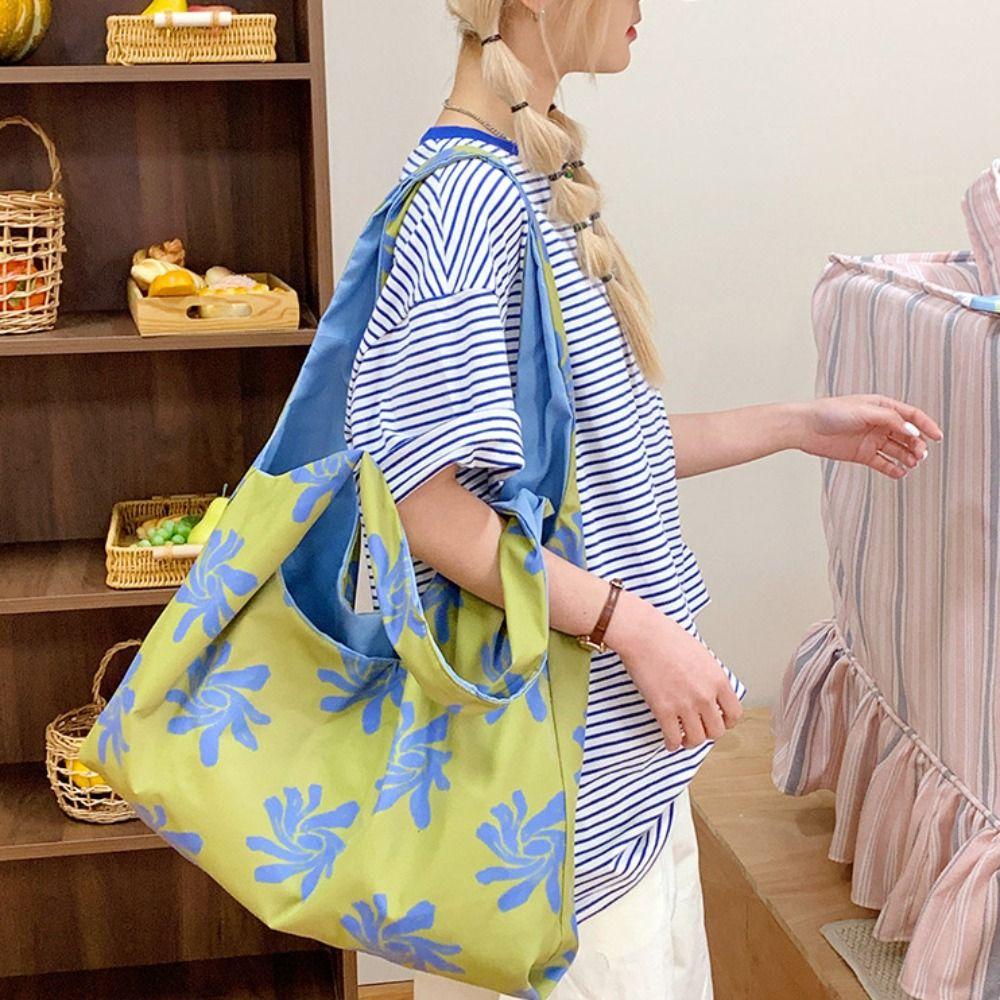 Cloth Canvas Shoulder Bag Flower Lazy Style Messenger Bag Simple Orchid Vest Bag Outdoor