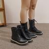 Large Size Martin Boots Women's 2025 Autumn New Versatile Single Boots Platform Short Boots Women's Boots