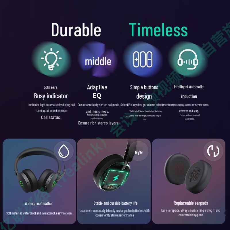 Yealink BH74 Wireless Headset with Stand (CN version)