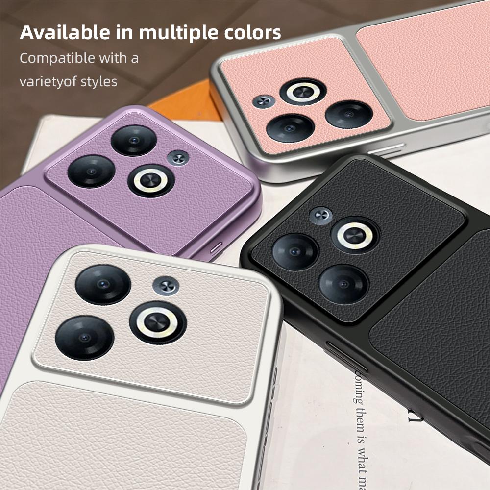 Чехол для Infinix Smart 8 Чехол для Infinix Smart 8 HD Plus Кожаный Чехол Роскошный Чехол с Защитой Камеры Матовая Кожаная Задняя Крышка