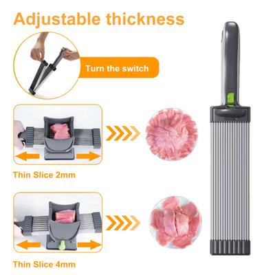 Мясорезка с регулируемой толщиной, мясорезка с точилкой, овощерезка для домашней кухни, универсальный инструмент для нарезки из нержавеющей стали