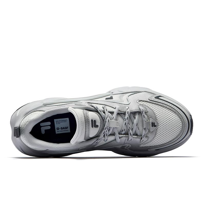 Fila Fusion Кроссовки Force DX Gravity Модные Универсальные Ткань Синтетическая Кожа Низкие Повседневные Беговые Кроссовки Мужские кроссовки Космический-Серебристый T12M521101FBS