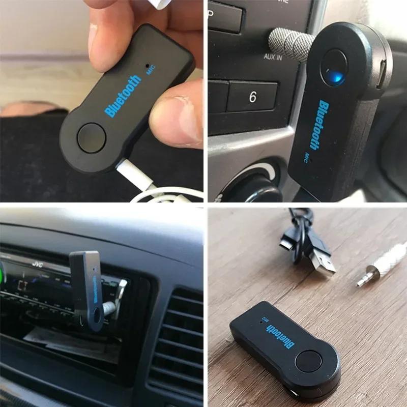 2 In 1 Wireless Bluetooth Receiver V5.0 Transmitter 3.5mm Jack Plug For Car Music Audio Aux Headphone Handsfree Phones Speakers