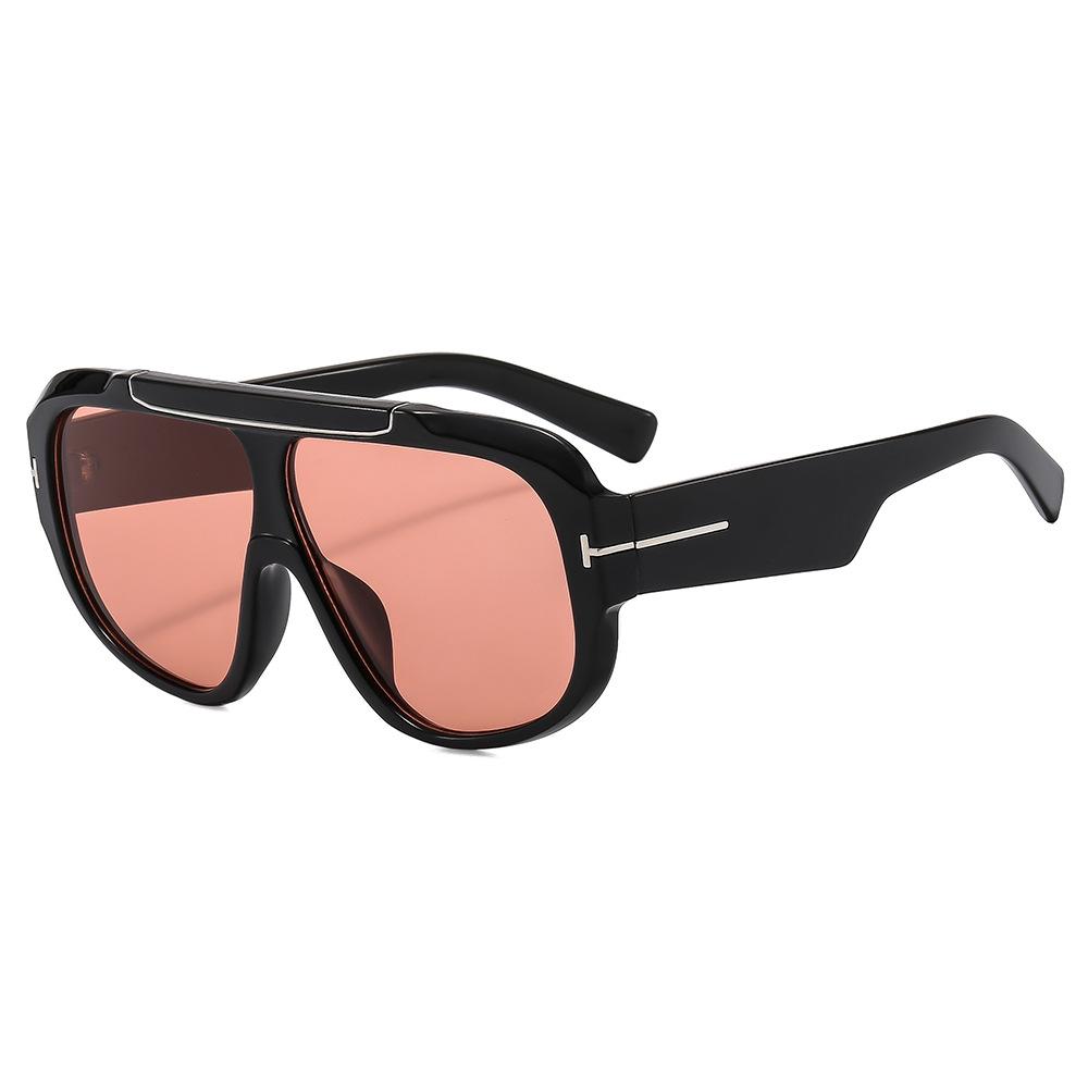 Новые винтажные очки с большой оправой, тренд, солнцезащитные очки-авиаторы оверсайз, женские, мужские, роскошные дизайнерские очки, панк, для вождения, защита от солнца, УФ-400