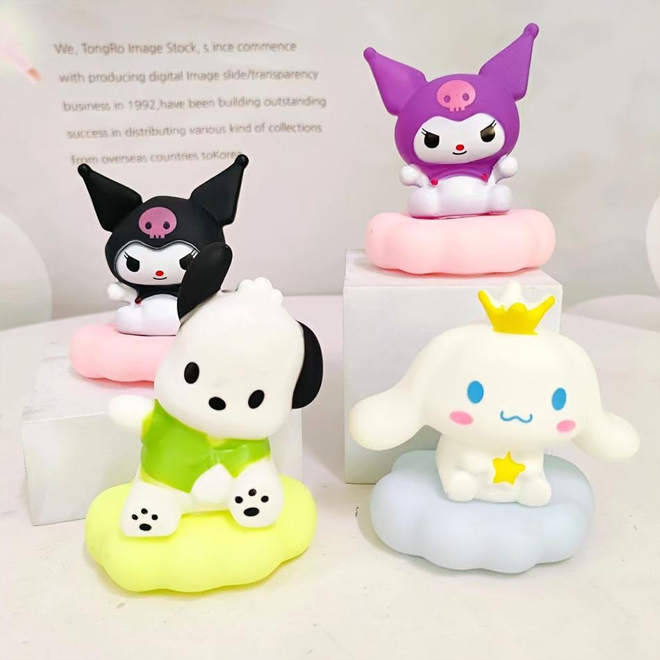 Куроми Синнаморолл Ночник Sanrio Светящаяся Детская Игрушка Прикроватная Лампа Аниме Каваи Милый Ребенок Ребенок Подарок Подарки