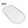 Protective Table Runner Oval Lace Runner, Vintage Doily, Retro Flexible Texture Floral Placemat for Coffee Dining Decor Transparent Mesh