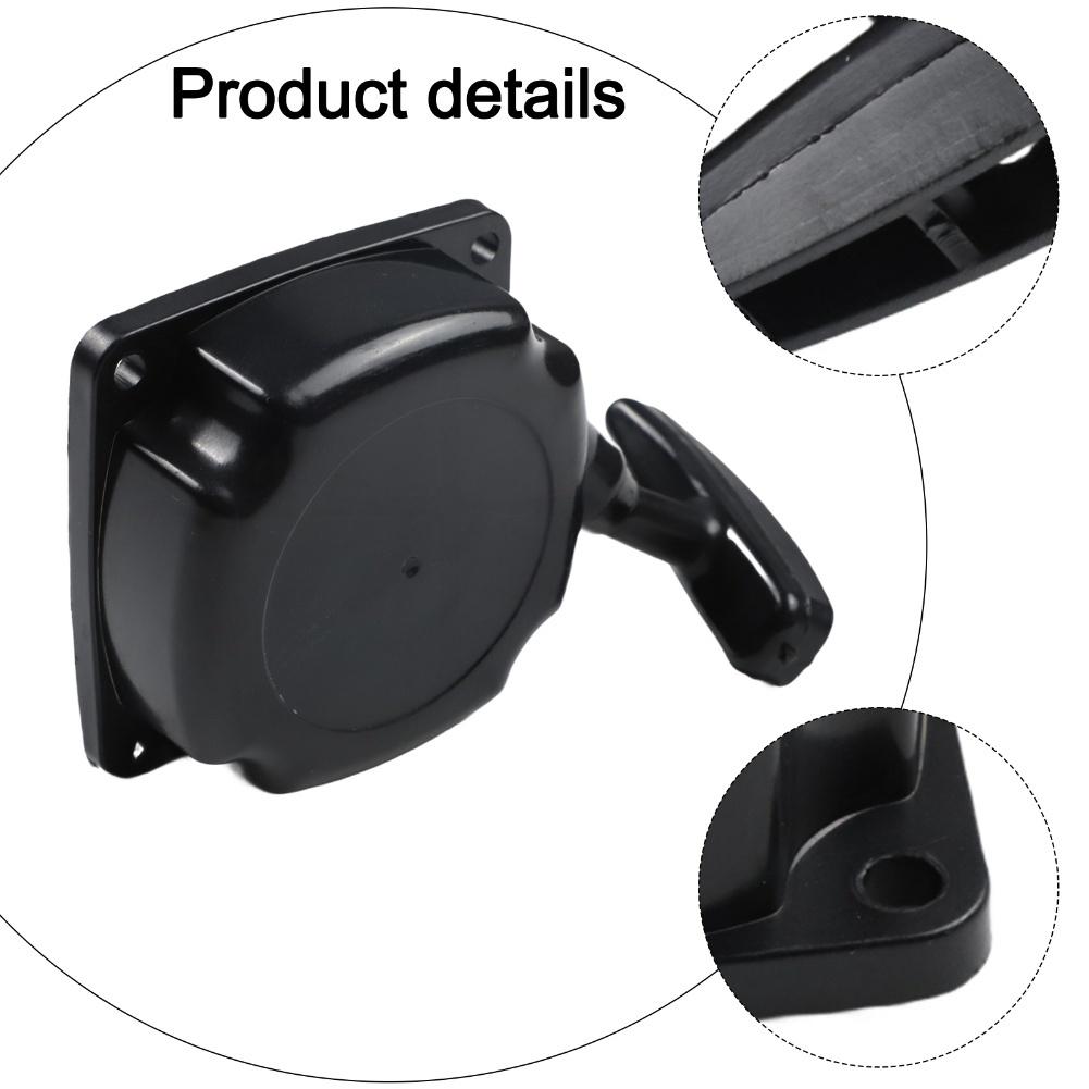 Replacement Brush Cutter Starter for 33cc 43cc 52cc Models Steel and Plastic Assembly with Pull Cord and Handle for Maintenance