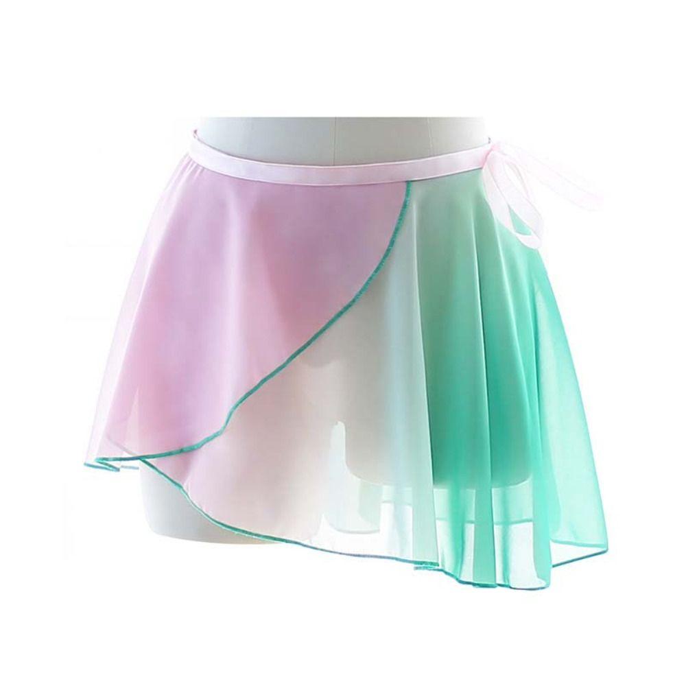 Юбка балетная из шифона, один размер, юбка для балета и танцев, новая гимнастическая юбка для женщин