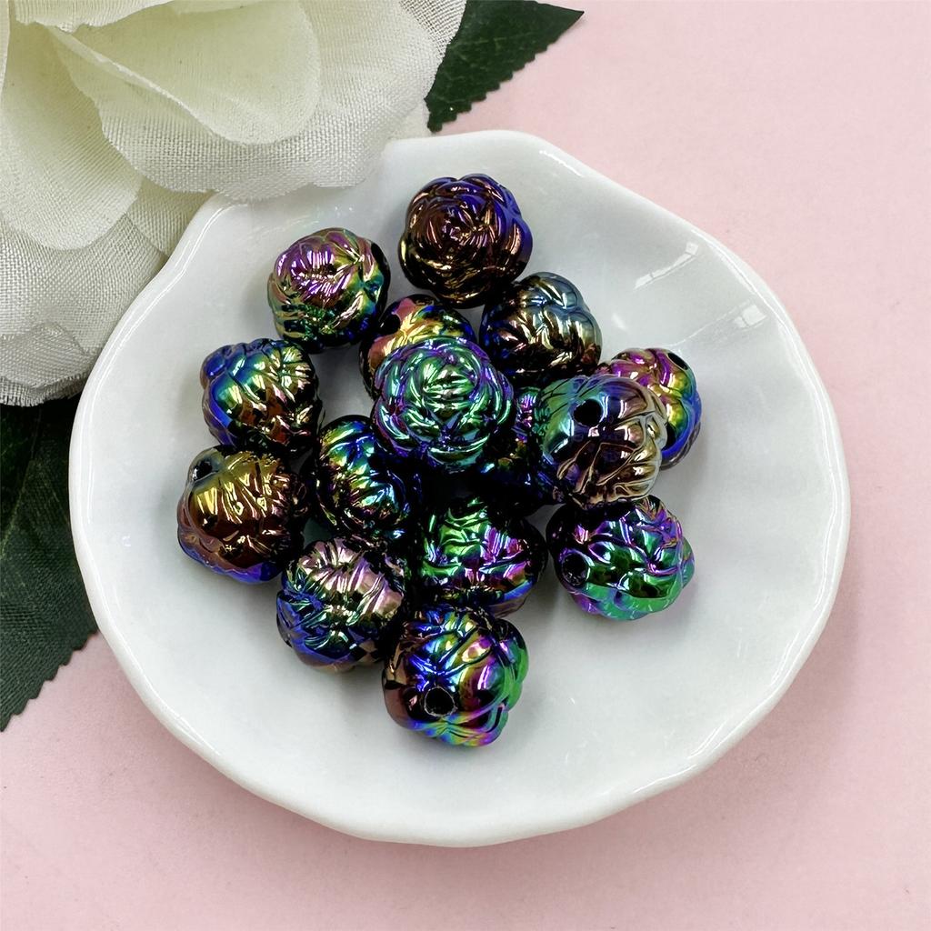 15 шт. 15 мм модные акриловые цветы свободные бусины «сделай сам» для ожерелья, браслетов, изготовления ювелирных изделий