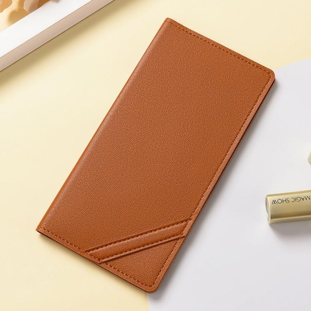 Universal Multi-card Slot Card Holder Solid Color PU Leather Business Card Case ID Package Men Women