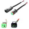 Car Deutsch DT Pigtail Kit Professional Male Female Connector Adapter Wiring Harness for LED Work Light Bar